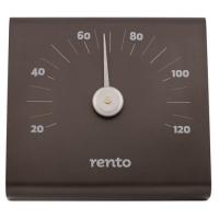 Термометр алюминиевый квадратный механический Rento, цвет коричневый